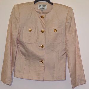 Petite Sophisticate Pink Blazer Size 2